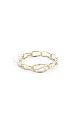 Natori Bracelets|Shangri-La-Shangri-La Elliptical Yin-Yang 14K Gold And Diamond Link Bracelet
