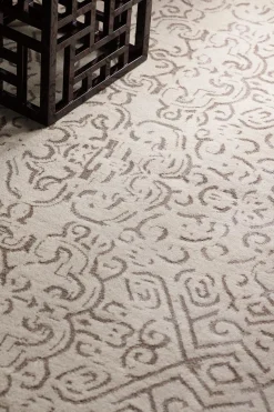 Natori Rugs-Shangri-La- Etched Geo Light Tones Rug