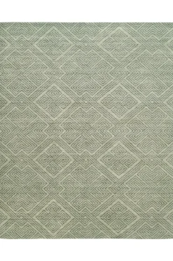 Natori Rugs-Shangri-La- Interlock Green Tones Rug