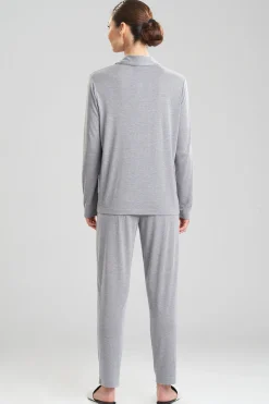 Natori Pajama Sets-Shangri-La TENCEL™ Long Sleeve Notch PJ