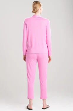 Natori Pajama Sets-Shangri-La TENCEL™ Long Sleeve Notch PJ