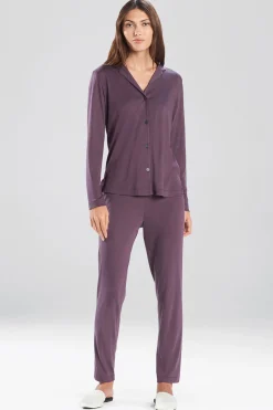 Natori Pajama Sets-Shangri-La TENCEL™ Long Sleeve Notch PJ