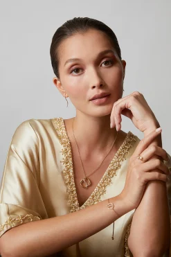 Natori Bracelets|Shangri-La-Shangri-La Yin-Yang 14K Gold And Diamond Bolo Bracelet