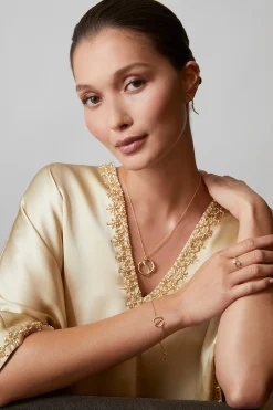Natori Bracelets|Shangri-La-Shangri-La Yin-Yang 14K Gold And Diamond Bolo Bracelet