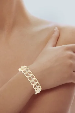 Natori Bracelets|Shangri-La-Shangri-La Yin-Yang 14K Gold And Diamond Link Bracelet