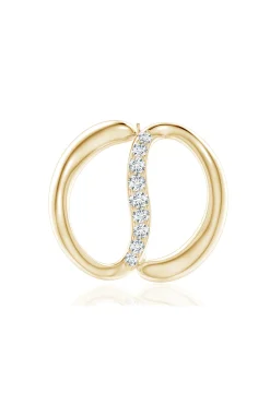 Natori Brooches|Shangri-La-Shangri-La Yin-Yang 14K Gold And Diamond Brooch
