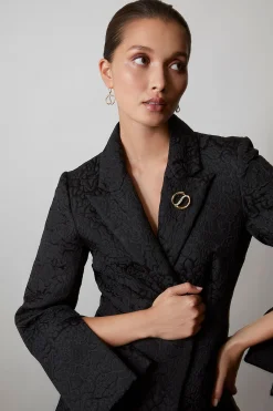 Natori Brooches|Shangri-La-Shangri-La Yin-Yang 14K Gold And Diamond Brooch