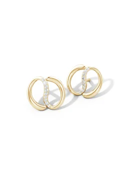 Natori Earrings|Shangri-La-Shangri-La Yin-Yang 14K Gold Diamond Stud Earrings