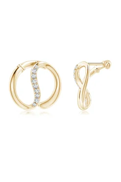 Natori Earrings|Shangri-La-Shangri-La Yin-Yang 14K Gold And Diamond Medium Button Stud Earrings