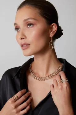 Natori Necklaces|Shangri-La-Shangri-La Yin-Yang 14K Gold And Diamond Chain Link Necklace