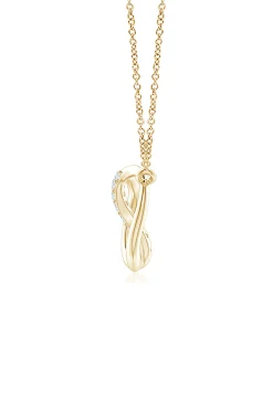 Natori Necklaces|Shangri-La-Shangri-La Yin-Yang 14K Gold And Diamond Chain Pendant Necklace