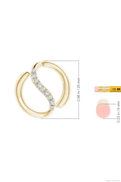 Natori Necklaces|Shangri-La-Shangri-La Yin-Yang 14K Gold And Diamond Knot Chain Pendant Necklace