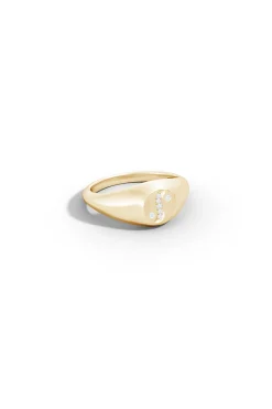 Natori Rings|Shangri-La-Shangri-La Yin-Yang 14K Gold And Diamond Signet Ring