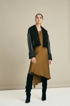 Natori Jackets & Outerwear-Shearling Jacket
