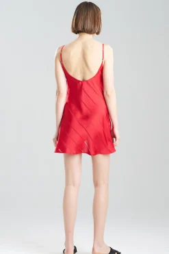 Natori Chemises-Sheer Stripe Jacquard Chemise