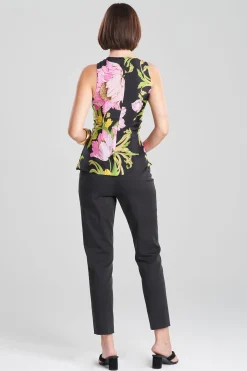 Natori Tops, Shirts & Tunics-Shinjo Obi Silk Side Drape Top
