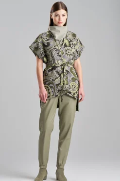 Natori Jackets & Outerwear-Shinrin Paisley Jacquard Poncho Wrap