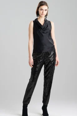 Natori Tops, Shirts & Tunics-Silk Charmeuse Funnel Top