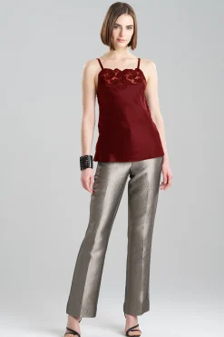 Natori Bustiers & Camis-Silk Charmeuse Lace Cami