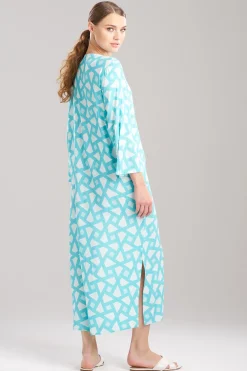 Natori Caftans|Plus Sizes-Soho Geo Challis Caftan