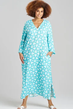 Natori Caftans|Plus Sizes-Soho Geo Challis Caftan