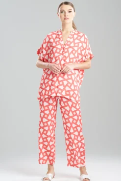 Natori Pajama Sets-Soho Geo Challis PJ