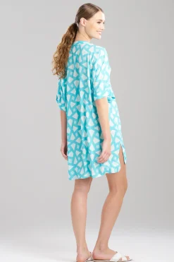 Natori Sleepshirts-Soho Geo Challis Sleepshirt
