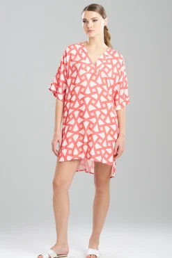 Natori Sleepshirts-Soho Geo Challis Sleepshirt
