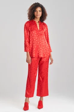 Natori Pajama Sets-Soho Geo Jacquard PJ