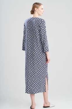 Natori Caftans|Plus Sizes-Soho Geo-Printed Challis Caftan