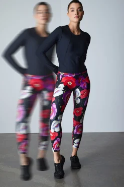 Natori Tops|Athleisure-Solstice Long Sleeve Crop Top