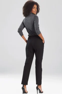 Natori Essentials|Pants, Skirts & Shorts-Stretch Cotton Twill Ankle Pants