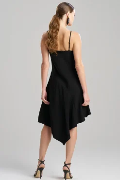 Natori Dresses|Wedding Guest Dresses-Stretch Crepe Asymmetric Dress