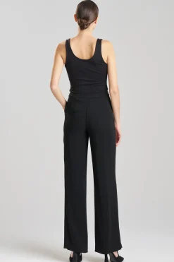 Natori Essentials|Pants, Skirts & Shorts-Stretch Crepe Straight Leg Pants
