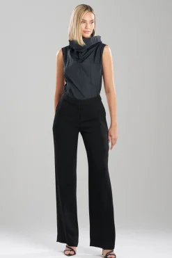 Natori Essentials|Pants, Skirts & Shorts-Stretch Crepe Straight Leg Pants