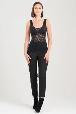 Natori Essentials|Tops, Shirts & Tunics-Stretch Scroll Lace Tank