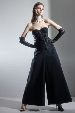 Natori Pants, Skirts & Shorts-Taffeta Palazzo Pull On Pants