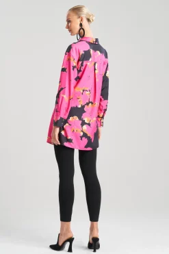 Natori Tops, Shirts & Tunics-Taichou Cotton Silk Surplice Tie Shirt