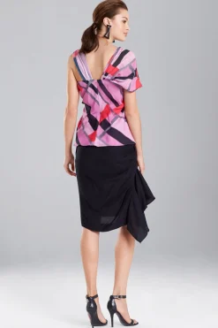 Natori Tops, Shirts & Tunics-Taisho Stripes Voile One-Shoulder Top