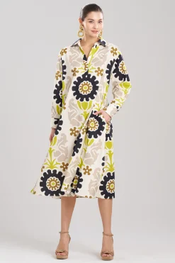 Natori Dresses-Talitha Cotton Poplin Oversized Shirtdress