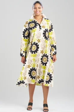 Natori Dresses-Talitha Cotton Poplin Oversized Shirtdress