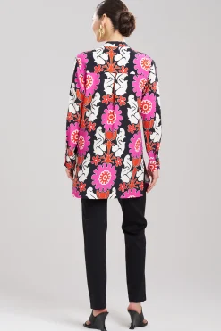 Natori Tops, Shirts & Tunics-Talitha Crepe Barong Half Placket Shirt