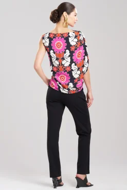 Natori Tops, Shirts & Tunics-Talitha Crepe Sleeveless Drape Top