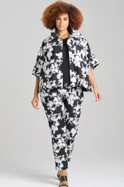 Natori Jackets & Outerwear-Tangier Embroidered Cotton Jacket