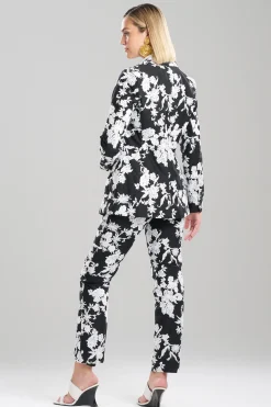 Natori Jackets & Outerwear-Tangier Embroidered Cotton Tailored Blazer