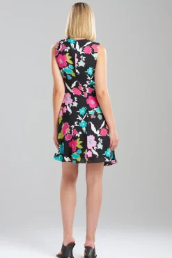 Natori Dresses-Tangier Printed Silk Georgette Dress