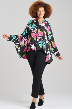 Natori Tops, Shirts & Tunics-Tangier Printed Silk Georgette Top