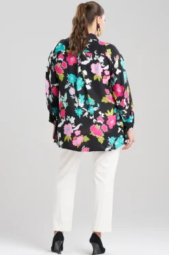 Natori Tops, Shirts & Tunics-Tangier Printed Silk Georgette Top