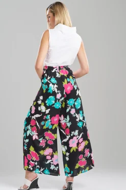Natori Pants, Skirts & Shorts-Tangier Printed Silk Georgette Pants