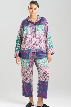Natori Pajama Sets-Tapestry Notch PJ